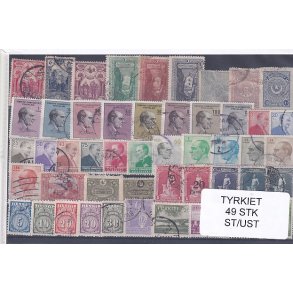 Tyrkiet Samling  49 Stk. Stemplet/Ustemplet