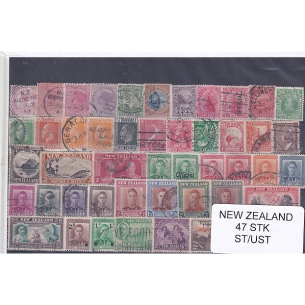 New Zealand Samling - 47 Stk. Stemplet/ Ustemplet