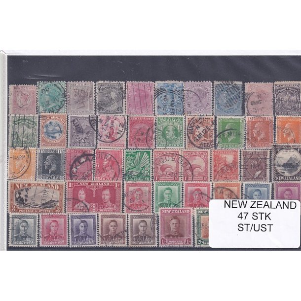 New Zealand Samling - 47 Stk. Stemplet/ Ustemplet