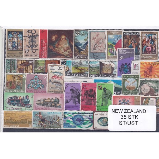 New Zealand Samling - 35 Stk. Stemplet/ Ustemplet