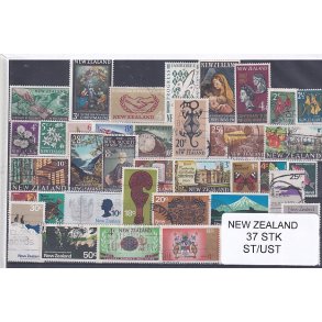 New Zealand Samling - 37 Stk. Stemplet/ Ustemplet