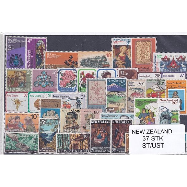 New Zealand Samling - 37 Stk. Stemplet/ Ustemplet