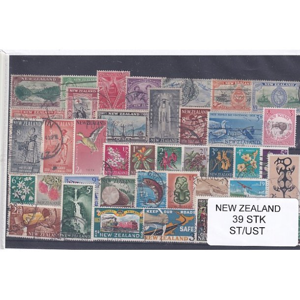 New Zealand Samling - 39 Stk. Stemplet/ Ustemplet
