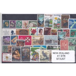 New Zealand Samling - 41 Stk. Stemplet/ Ustemplet