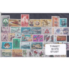 Tyrkiet Samling  38 Stk. Stemplet/Ustemplet