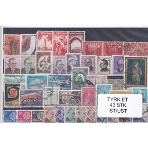 Tyrkiet Samling  43 Stk. Stemplet/Ustemplet