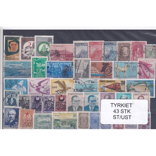 Tyrkiet Samling  43 Stk. Stemplet/Ustemplet