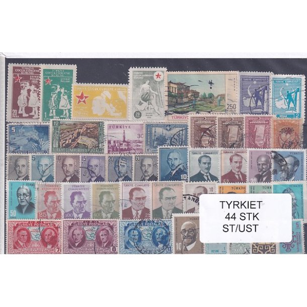 Tyrkiet Samling  44 Stk. Stemplet/Ustemplet