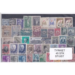 Tyrkiet Samling  45 Stk. Stemplet/Ustemplet