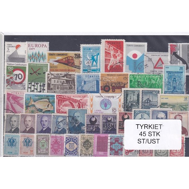 Tyrkiet Samling  45 Stk. Stemplet/Ustemplet