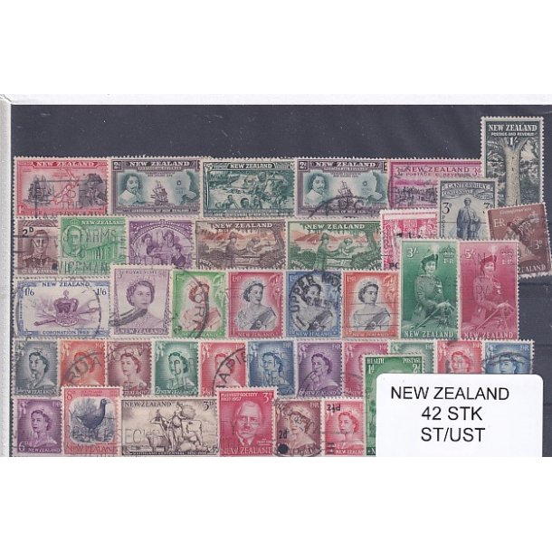 New Zealand Samling - 42 Stk. Stemplet/ Ustemplet