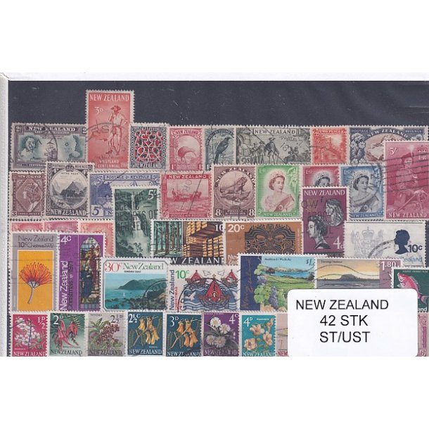 New Zealand Samling - 42 Stk. Stemplet/ Ustemplet