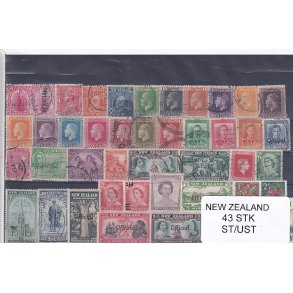New Zealand Samling - 43 Stk. Stemplet/ Ustemplet