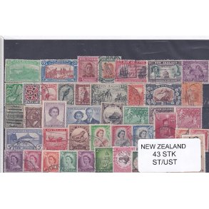 New Zealand Samling - 43 Stk. Stemplet/ Ustemplet