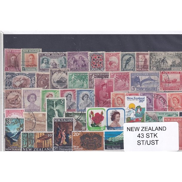 New Zealand Samling - 43 Stk. Stemplet/ Ustemplet