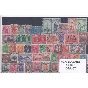New Zealand Samling - 46 Stk. Stemplet/ Ustemplet