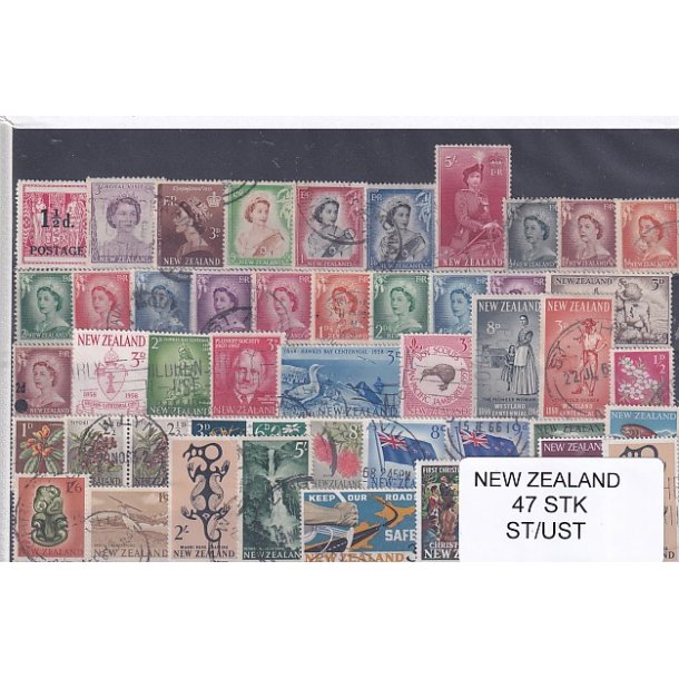 New Zealand Samling - 47 Stk. Stemplet/ Ustemplet