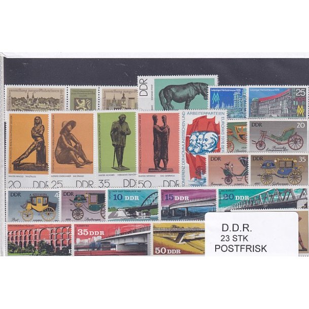D.D.R Samling - 23 Stk. - Postfrisk