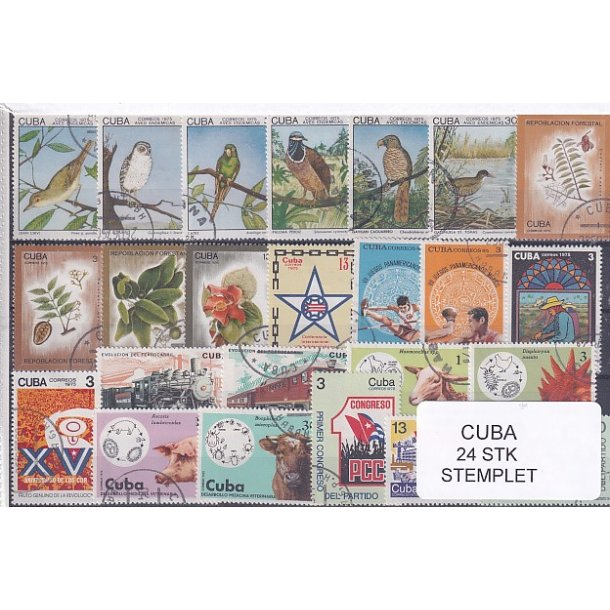 Cuba Samling - 24 stk Stemplet