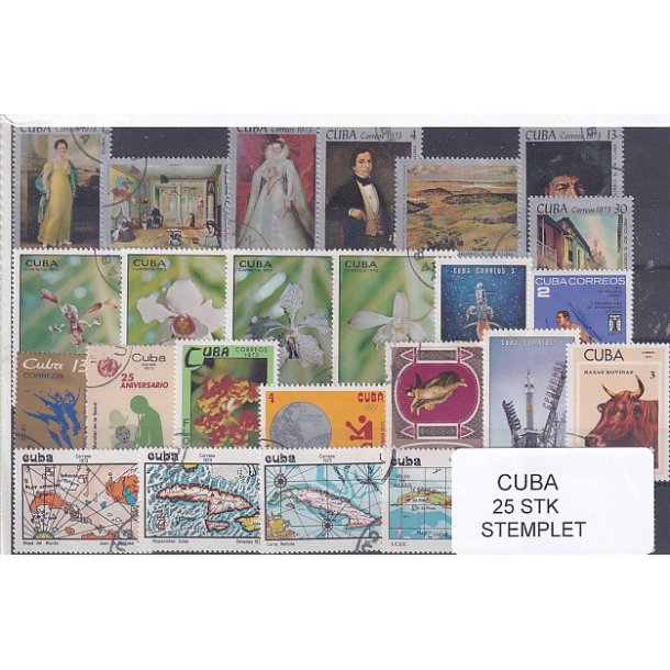 Cuba Samling - 25 stk Stemplet