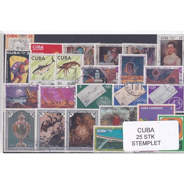 Cuba Samling - 25 stk Stemplet