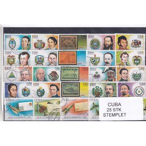 Cuba Samling - 25 stk Stemplet