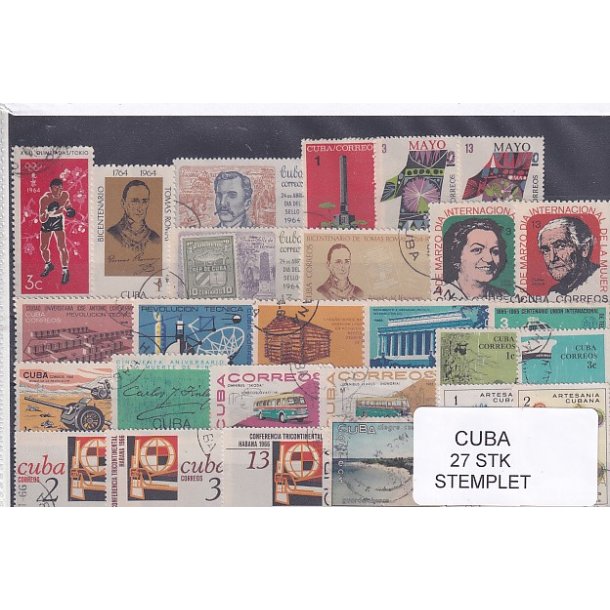 Cuba Samling - 27 stk Stemplet