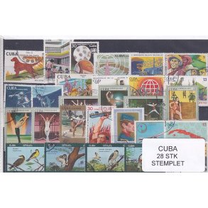 Cuba Samling - 28 stk Stemplet