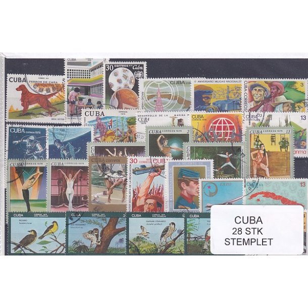 Cuba Samling - 28 stk Stemplet