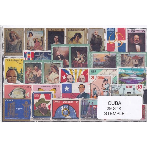 Cuba Samling - 29 stk Stemplet