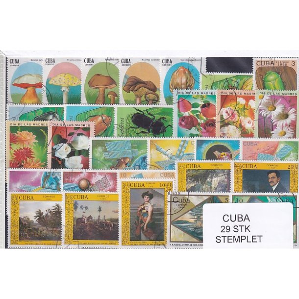 Cuba Samling - 29 stk Stemplet