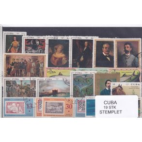 Cuba Samling - 19 stk Stemplet