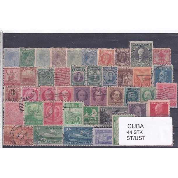 Cuba Samling - 44 stk Stemplet