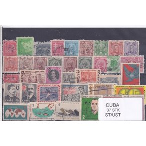 Cuba Samling - 37 stk Stemplet
