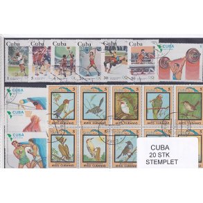 Cuba Samling - 20 stk Stemplet