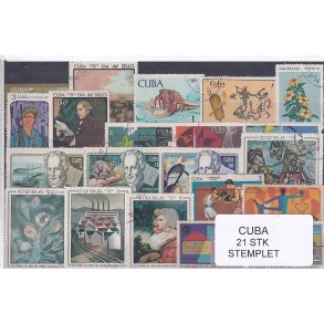 Cuba Samling - 21 stk Stemplet