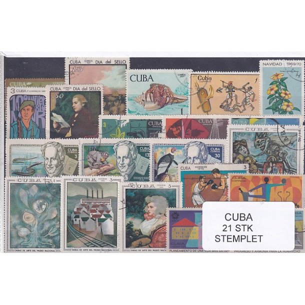 Cuba Samling - 21 stk Stemplet