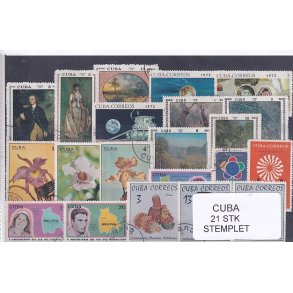 Cuba Samling - 21 stk Stemplet