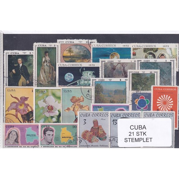 Cuba Samling - 21 stk Stemplet
