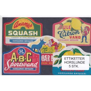 Etiketter - Horslunde 5 Stk.