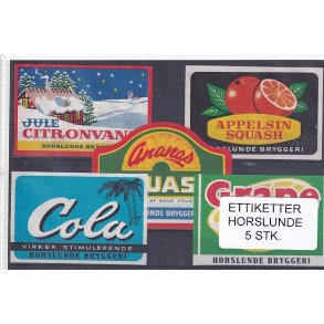 Etiketter - Horslunde 5 Stk.
