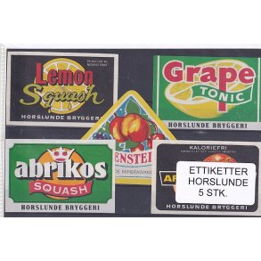 Etiketter - Horslunde 5 Stk.
