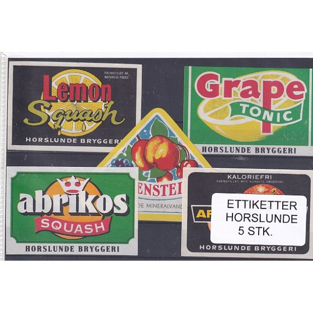 Etiketter - Horslunde 5 Stk.