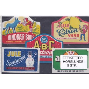 Etiketter - Horslunde 5 Stk.