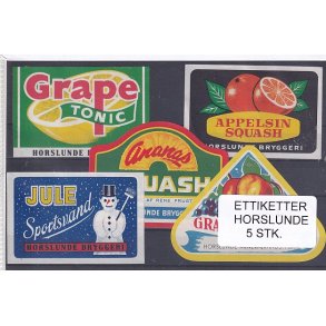 Etiketter - Horslunde 5 Stk.