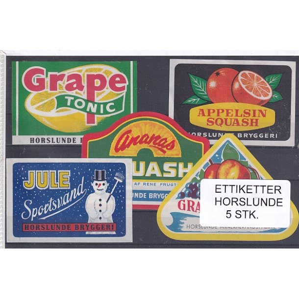 Etiketter - Horslunde 5 Stk.