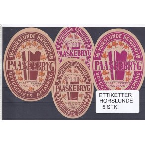 Etiketter - Horslunde 5 Stk.