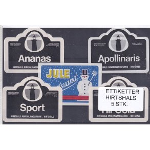 Etiketter - Hirtshals 5 Stk.