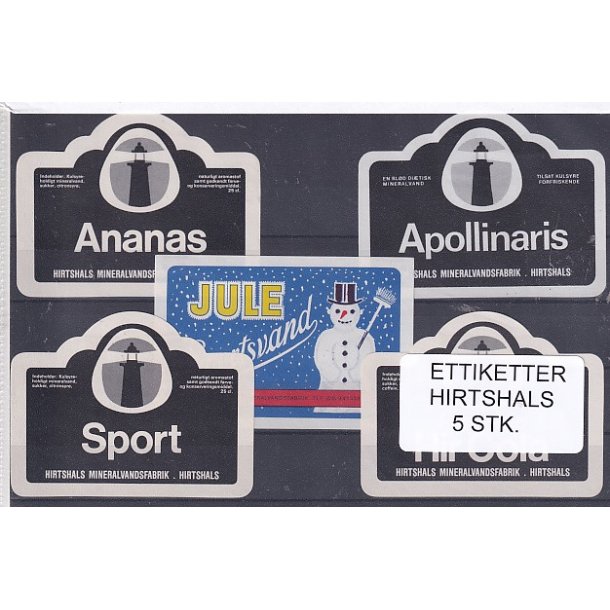 Etiketter - Hirtshals 5 Stk.