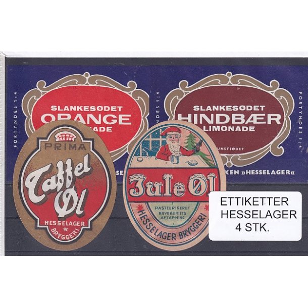Etiketter - Hesselager 4 Stk.
